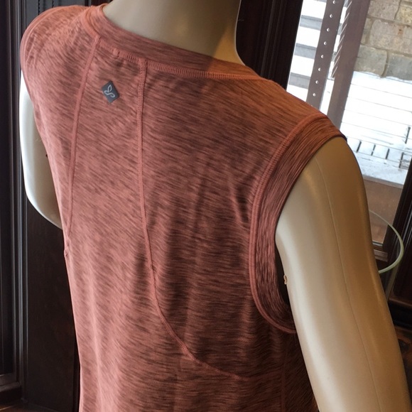 Prana Orange Vertex Body Con Midi Dress - Picture 7 of 16